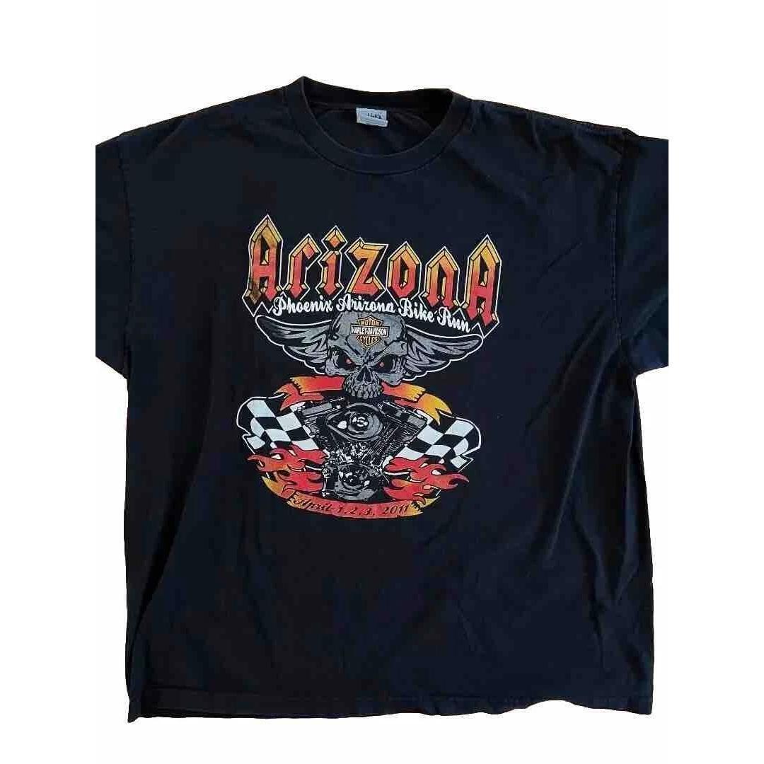 Mens 3xl Shaka Active Harley Davidson Phoenix Arizona Bike Run Shirt